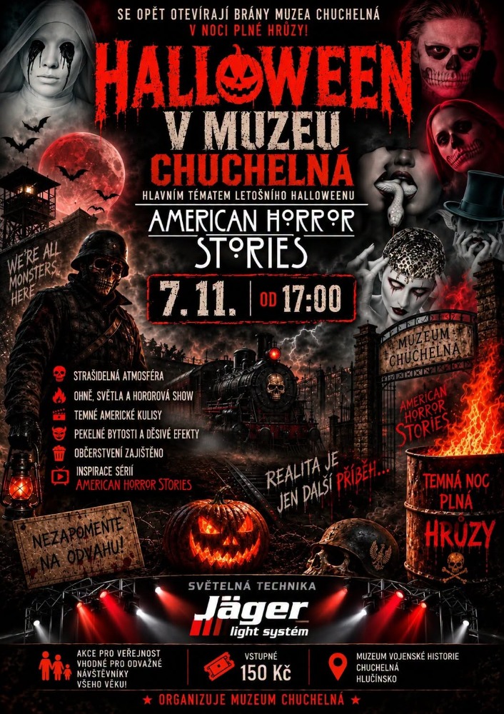 Plakát Hallowwen v muzeu