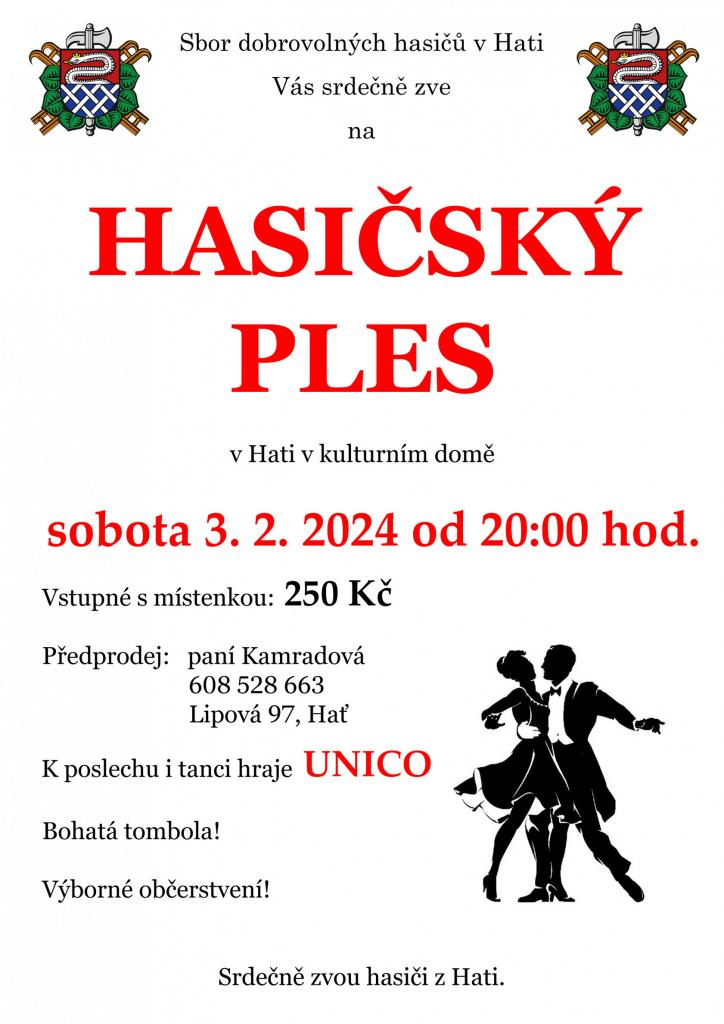 Hasičský ples Hať