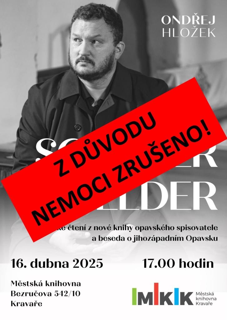 Plakát Ondřej Hložek - Zrušeno
