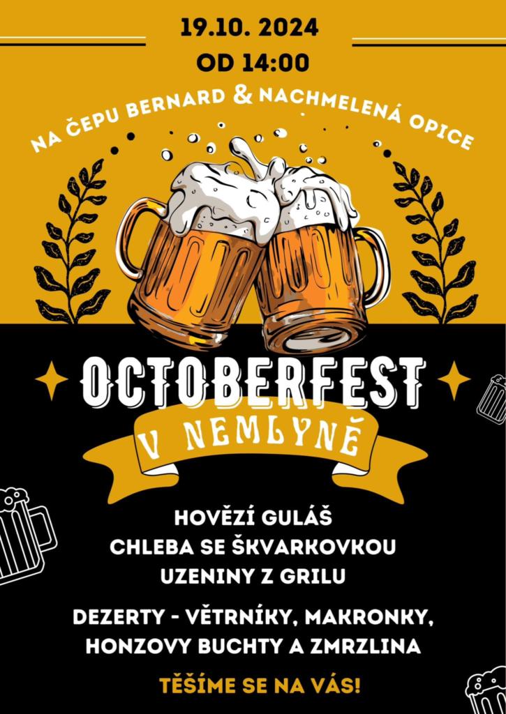 Plakát Octoberfest v Nemlýně
