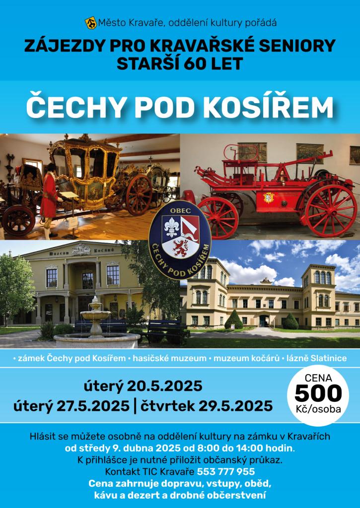 Plakát Zájezdy pro seniory