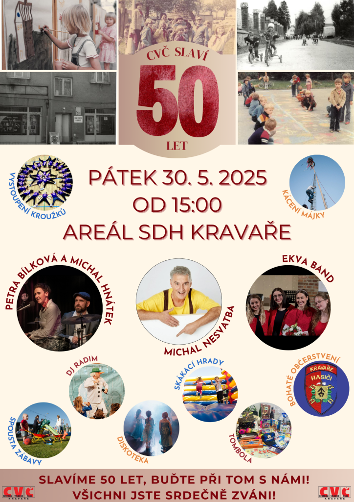 Plakát Oslavy 50 let CVČ