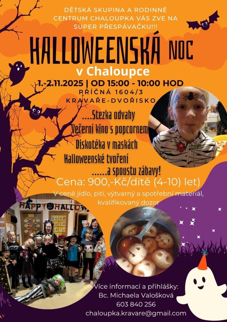 Plaktá Halloweenská noc v Chaloupce