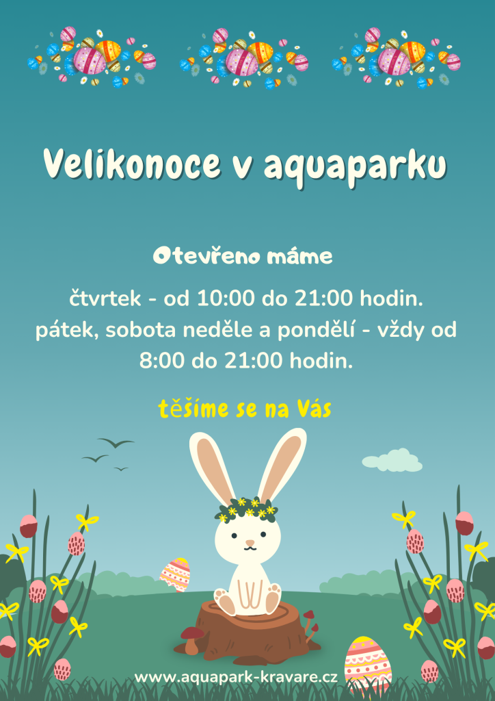 Plakát Velikonoce v&nbsp;aquaparku