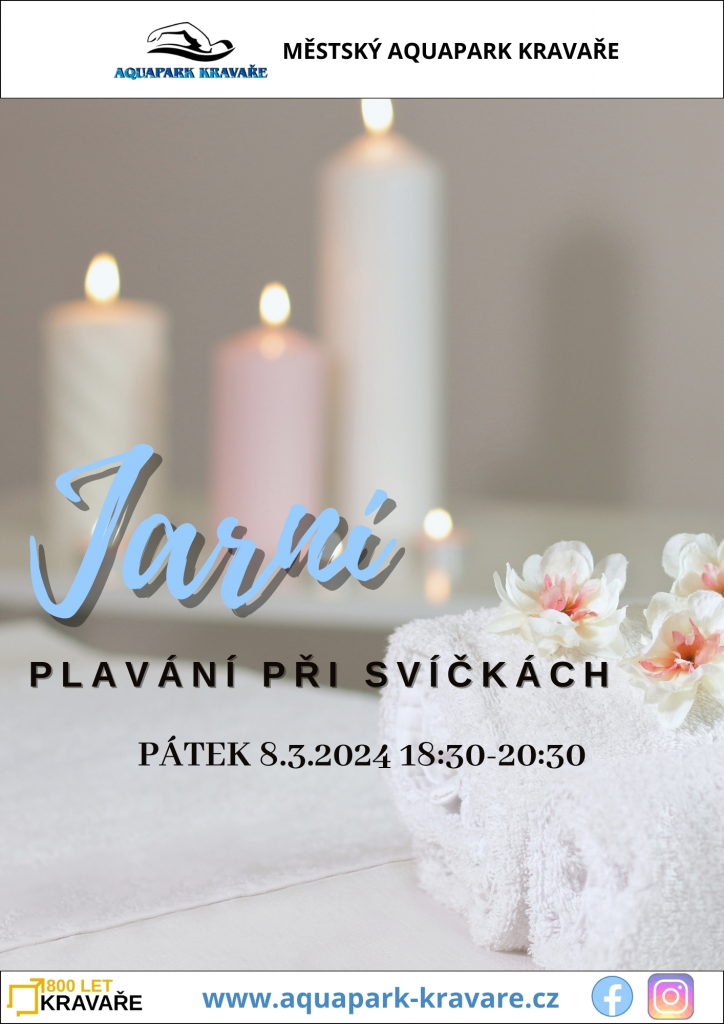 Plakát Jarní plavání při svíčkách