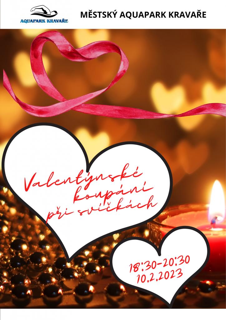 Plakát Valentýnské koupání při svíčkách