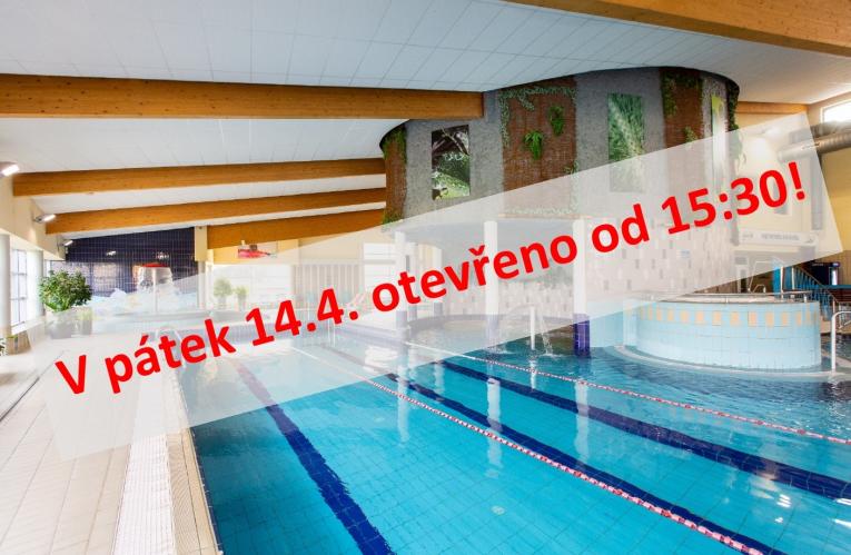 Plakát Otevírací doba aquaparku 14.4.