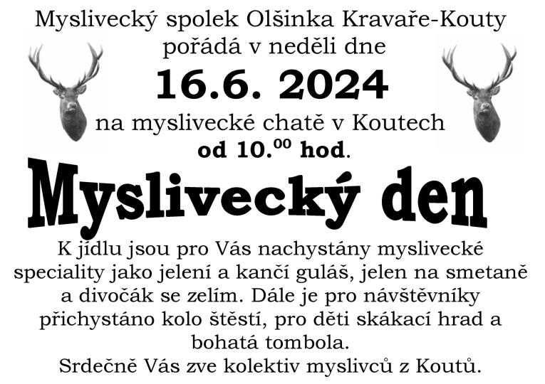 Plakát Myslivecký den