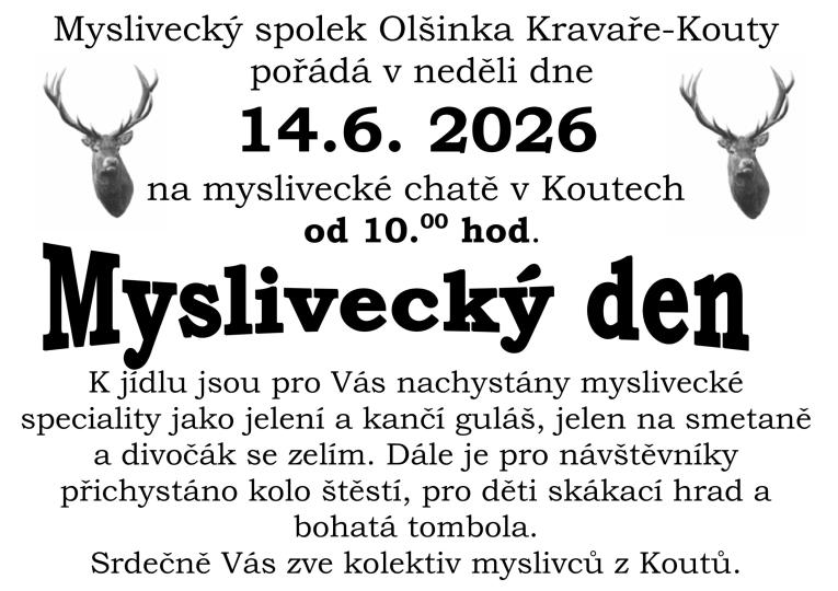 Plakát Myslivecký den 