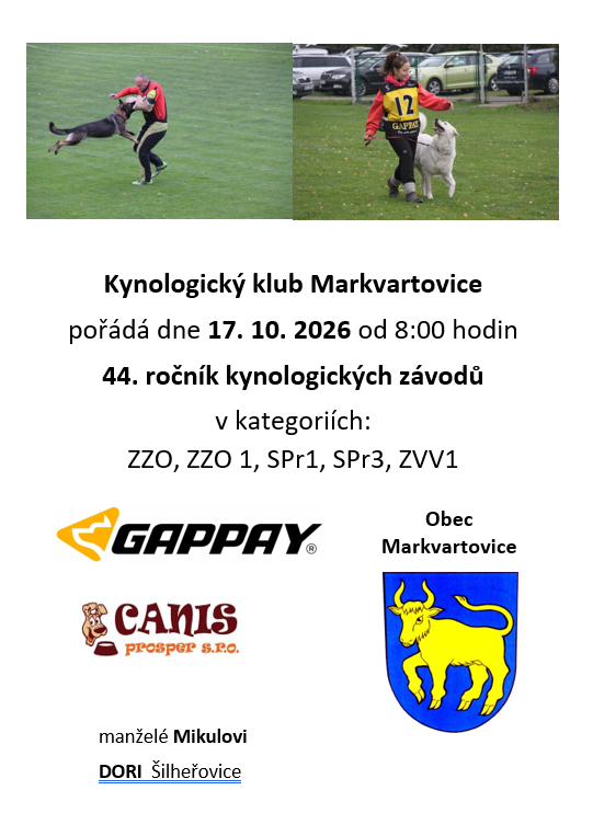 Plakát Kynologické závody
