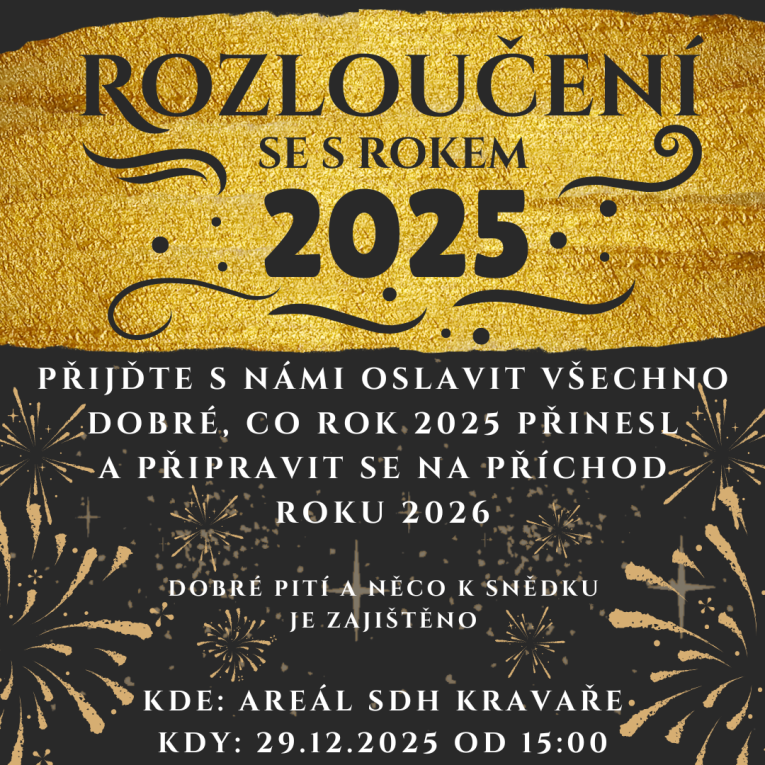 Plakát Rozloučení s rokem 2025