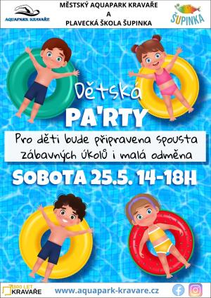 Plakát Dětská párty v aquaparku