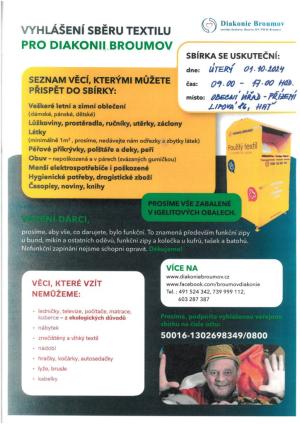 Plakát Hať sběr oděvu