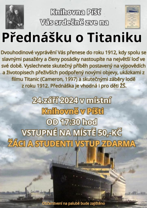 Přednášku o Titaniku