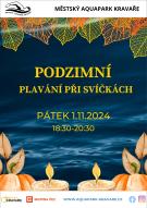 Plakát Podzimní plavání při svíčkách