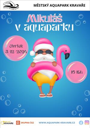 Plakát Mikuláš v aquaparku
