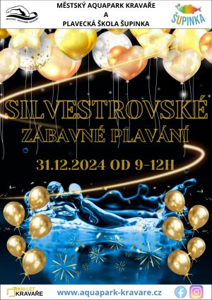 Plakát Silvestovské zábavné plavání