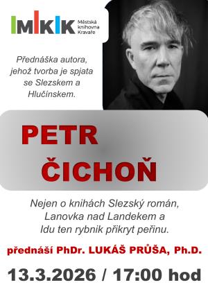 Plakát beseda Petr Čichoň