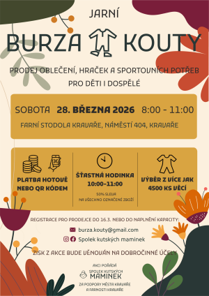 Plakát Jarní burza Kouty