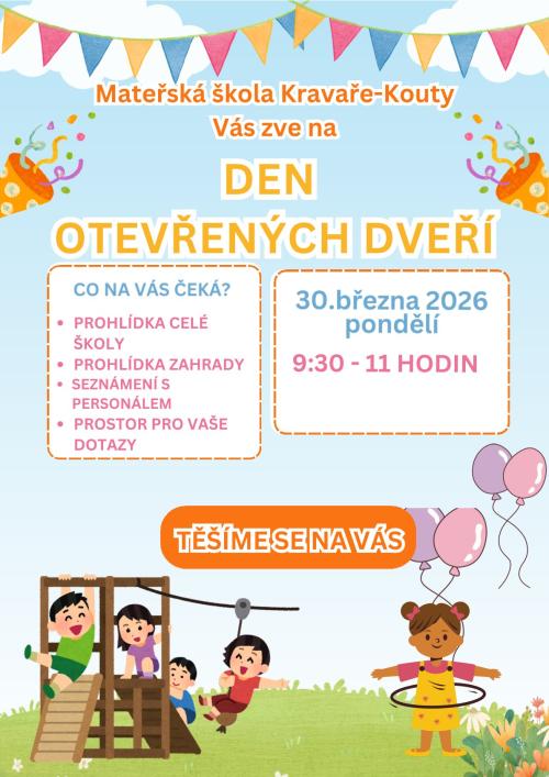 Plakát DOD MŠ Kouty