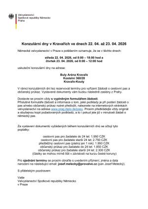 Plakát Konzulární dny