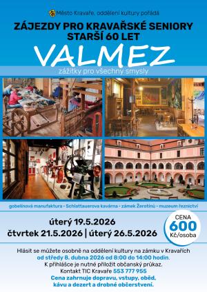 Plakát Zájezdy pro kravařské seniory