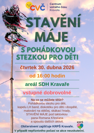 Plakát Stavění máje