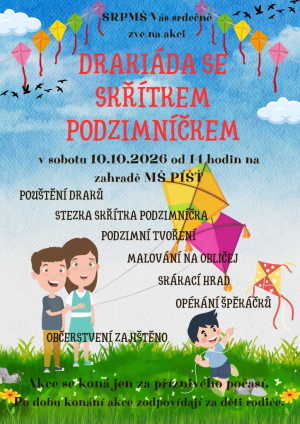 Plakát Drakiáda se skřítkem Podzimníčkem