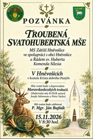 Plakát Troubená svatohubertská mše