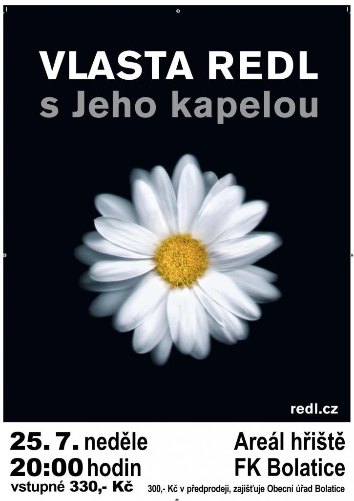 Plakát koncert Vlasta Redl
