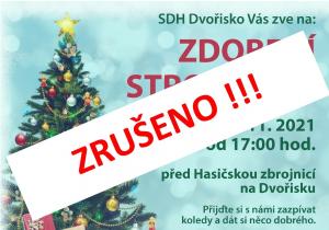 Plakát Zdobení stromečku na Dvořisku - zrušeno