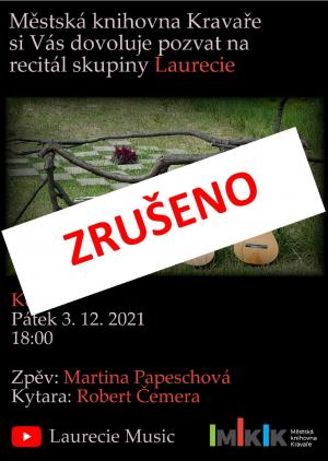 Plakát Recitál zrušeno