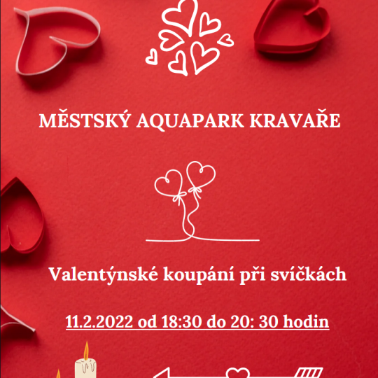 Plakát - Valentýnské plavání