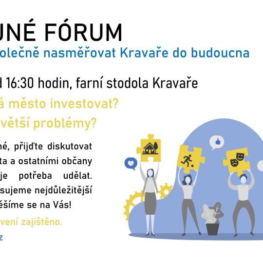 Plakát pozvánka na veřejné fórum