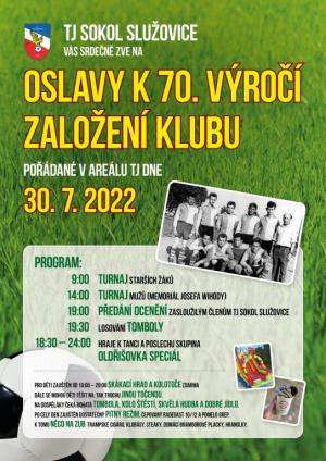 Oslavy k založení klubu