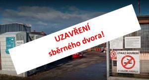 Plakát Uzavření sběrného dvora