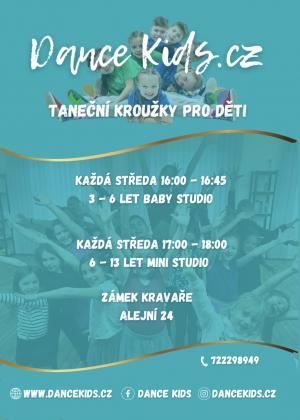 Plakát taneční kroužky pro děti