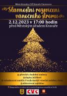 Plakát Slavnostní rozsvícení stromu před MěÚ