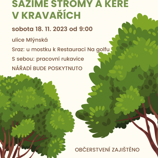 Plakát Sázíme stromy a keře