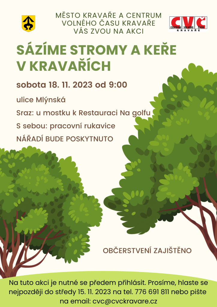 Plakát Sázíme stromy a keře
