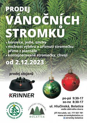 Plakát Prodej vánočních stromků