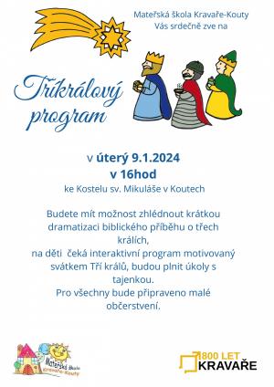 Plakát Tříkrálový program