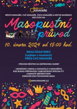 Plakát Masopustní průvod