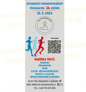 Plakát Jistebnický vodohospodářský  půlmaraton